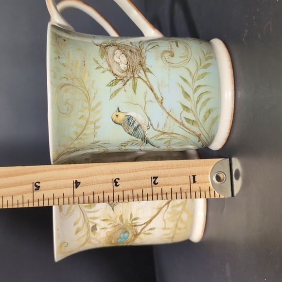 Square One,Kate Mcrosite Set Of 3 Nature's Nest Joy,Hope,Love Coffee Mugs. - Picture 14 of 14